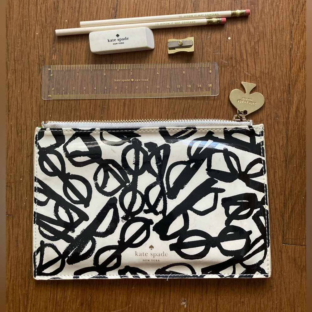Kate Spade Glasses Design Pencil Case and Supplies